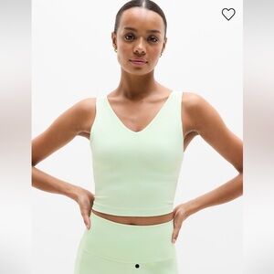 Athleta Transcend V-Neck Crop Sports Bra D-DD